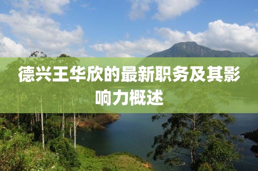 德興王華欣的最新職務(wù)及其影響力概述