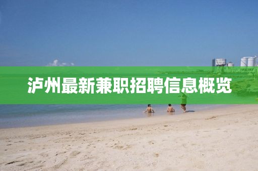 瀘州最新兼職招聘信息概覽