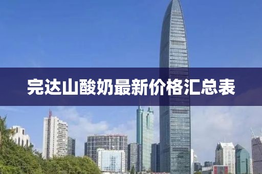 完達(dá)山酸奶最新價(jià)格匯總表