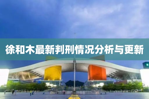 徐和木最新判刑情況分析與更新