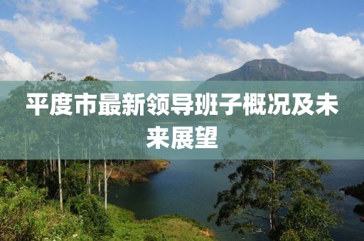 平度市最新領(lǐng)導(dǎo)班子概況及未來展望