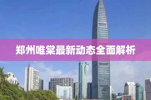 鄭州唯棠最新動(dòng)態(tài)全面解析