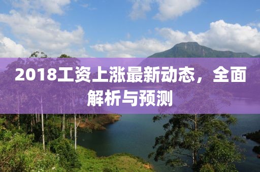 2018工資上漲最新動態(tài)，全面解析與預(yù)測