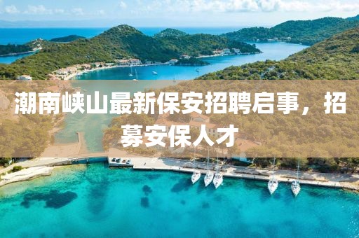 潮南峽山最新保安招聘啟事，招募安保人才