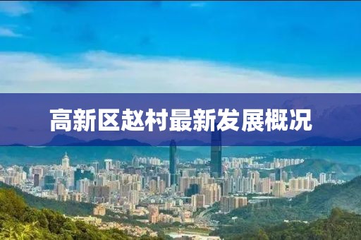 高新區(qū)趙村最新發(fā)展概況