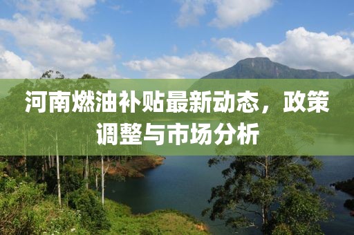 河南燃油補(bǔ)貼最新動(dòng)態(tài)，政策調(diào)整與市場(chǎng)分析