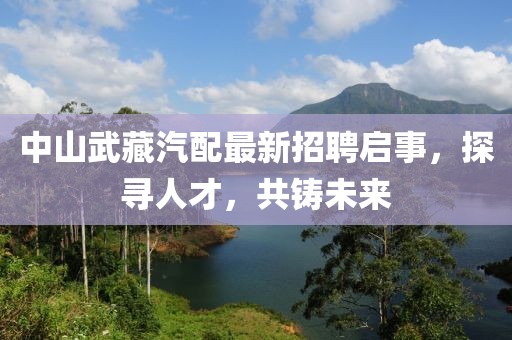 中山武藏汽配最新招聘啟事，探尋人才，共鑄未來(lái)
