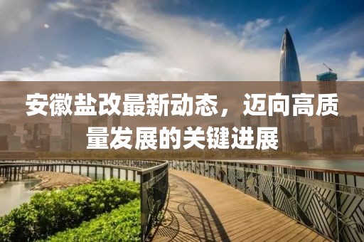 安徽鹽改最新動(dòng)態(tài)，邁向高質(zhì)量發(fā)展的關(guān)鍵進(jìn)展
