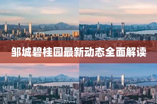 鄒城碧桂園最新動態(tài)全面解讀