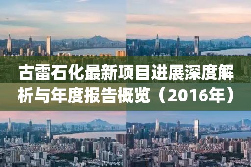 古雷石化最新項目進展深度解析與年度報告概覽（2016年）