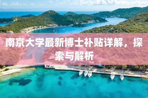 南京大學(xué)最新博士補(bǔ)貼詳解，探索與解析