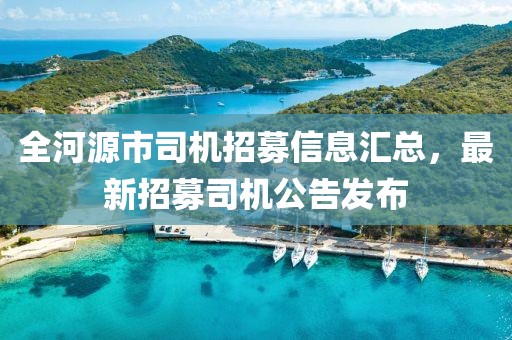 全河源市司機(jī)招募信息匯總，最新招募司機(jī)公告發(fā)布
