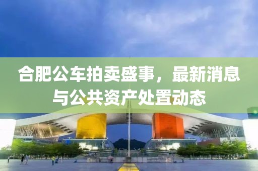 合肥公車拍賣盛事，最新消息與公共資產(chǎn)處置動態(tài)