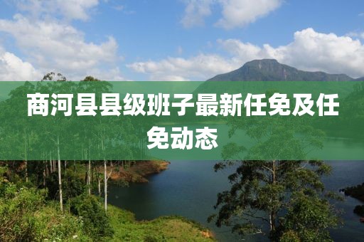 商河縣縣級班子最新任免及任免動態(tài)