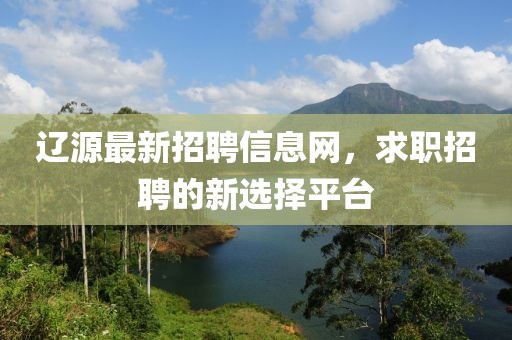 遼源最新招聘信息網，求職招聘的新選擇平臺