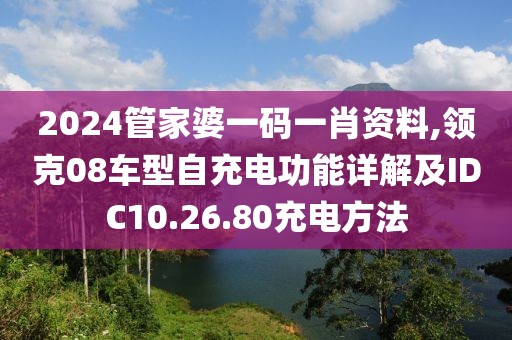 2024管家婆一碼一肖資料,領克08車型自充電功能詳解及IDC10.26.80充電方法
