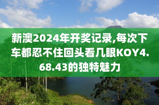 新澳2024年開獎記錄,每次下車都忍不住回頭看幾眼KOY4.68.43的獨特魅力