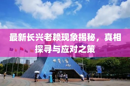 最新長興老賴現(xiàn)象揭秘，真相探尋與應(yīng)對之策