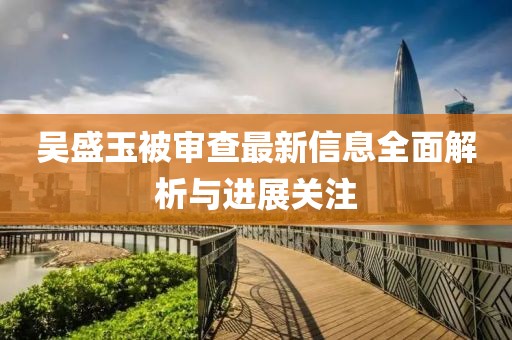 吳盛玉被審查最新信息全面解析與進展關(guān)注