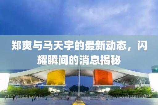 鄭爽與馬天宇的最新動(dòng)態(tài)，閃耀瞬間的消息揭秘