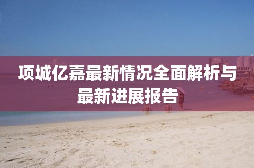 項(xiàng)城億嘉最新情況全面解析與最新進(jìn)展報(bào)告