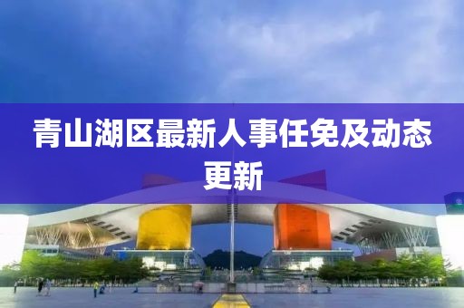 青山湖區(qū)最新人事任免及動態(tài)更新