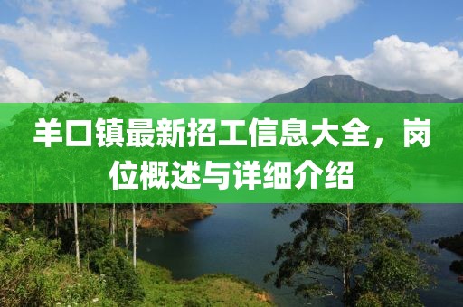 羊口鎮(zhèn)最新招工信息大全，崗位概述與詳細(xì)介紹