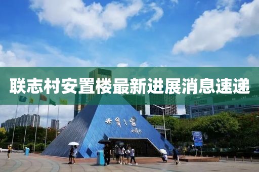 聯(lián)志村安置樓最新進(jìn)展消息速遞