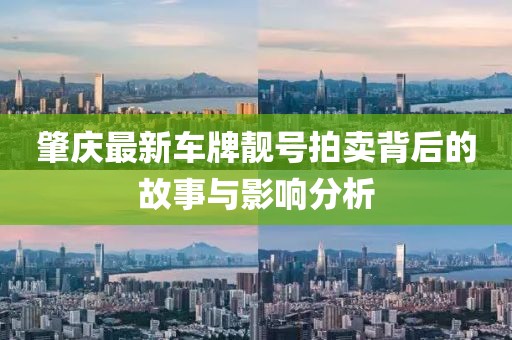 肇慶最新車牌靚號拍賣背后的故事與影響分析