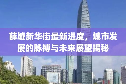 薛城新華街最新進度，城市發(fā)展的脈搏與未來展望揭秘
