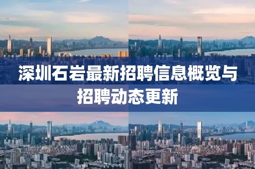 深圳石巖最新招聘信息概覽與招聘動態(tài)更新