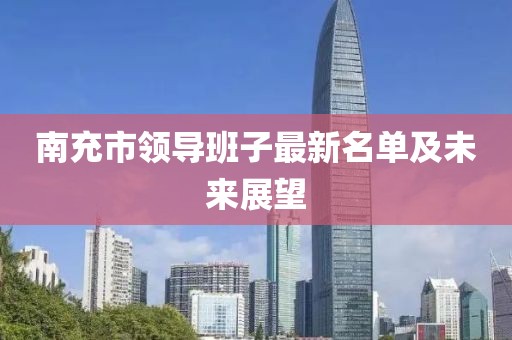 南充市領(lǐng)導(dǎo)班子最新名單及未來展望