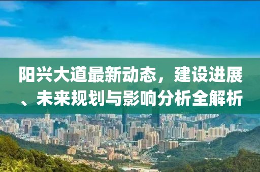 陽興大道最新動態(tài)，建設(shè)進展、未來規(guī)劃與影響分析全解析