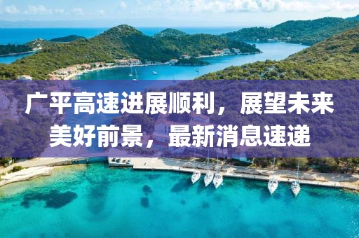 廣平高速進(jìn)展順利，展望未來美好前景，最新消息速遞