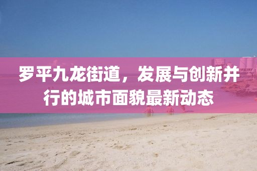 羅平九龍街道，發(fā)展與創(chuàng)新并行的城市面貌最新動態(tài)