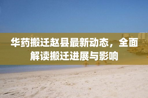 華藥搬遷趙縣最新動(dòng)態(tài)，全面解讀搬遷進(jìn)展與影響
