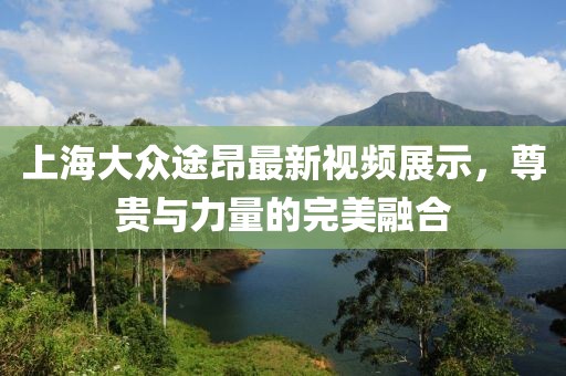 上海大眾途昂最新視頻展示，尊貴與力量的完美融合