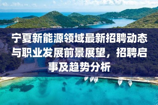 寧夏新能源領域最新招聘動態(tài)與職業(yè)發(fā)展前景展望，招聘啟事及趨勢分析