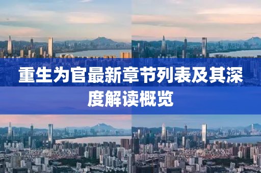 重生為官最新章節(jié)列表及其深度解讀概覽