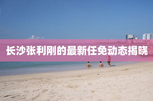 長(zhǎng)沙張利剛的最新任免動(dòng)態(tài)揭曉