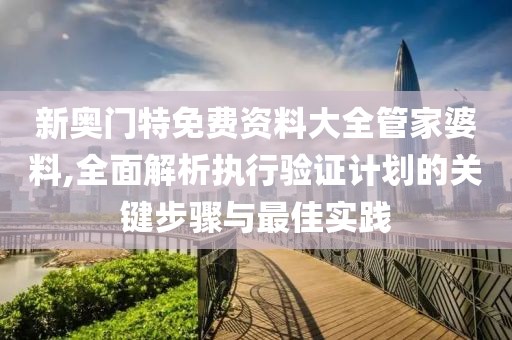 新奧門特免費(fèi)資料大全管家婆料,全面解析執(zhí)行驗(yàn)證計(jì)劃的關(guān)鍵步驟與最佳實(shí)踐