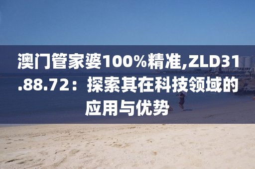 澳門管家婆100%精準(zhǔn),ZLD31.88.72：探索其在科技領(lǐng)域的應(yīng)用與優(yōu)勢(shì)