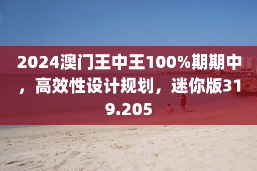 2024澳門王中王100%期期中，高效性設(shè)計(jì)規(guī)劃，迷你版319.205