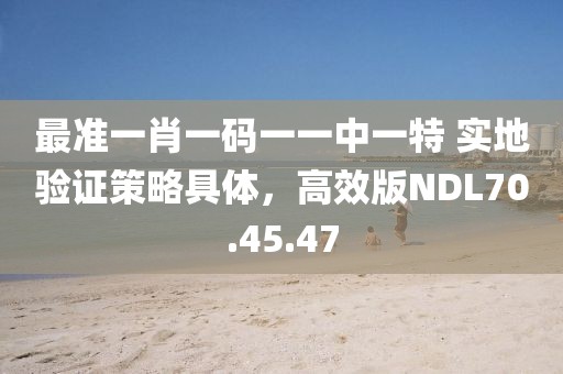 最準(zhǔn)一肖一碼一一中一特 實地驗證策略具體，高效版NDL70.45.47