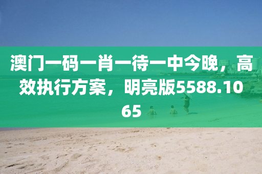 澳門一碼一肖一待一中今晚，高效執(zhí)行方案，明亮版5588.1065