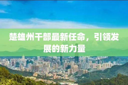 楚雄州干部最新任命，引領(lǐng)發(fā)展的新力量